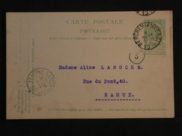 BI 16 BELGIQUE BELLE CARTE ENTIER 1929 BERCHEM A NAMUR + + AFFR. PLAISANT - Other & Unclassified