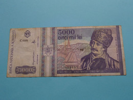 5000 Cinci Mii Lei ( Mai 1993 ) 908687 - C.0008 ( For Grade, Please See SCANS ) Circulated ! - Roemenië