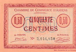 Billet De Nécessité - CHAMBRE DE COMMERCE De CAEN Et De HONFLEUR 1920 - 1923  ( Troisième édition ) 0,50 Franc - Sonstige – Europa