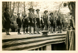 Scoutisme * 5 Cartes Photos 1941 * Fête Jeanne D'Arc * Louveteaux , Chant Mimé ... * Scout Scouts Jamborée - Scoutisme