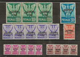 FRANCE  Timbres PRIMES PRIMAX 100F  50F   10F - Other & Unclassified