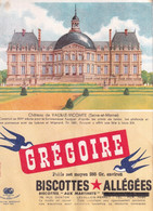 BUVARD(BISCOTTE GRINGOIRE) VAUX LE VICOMTE - L