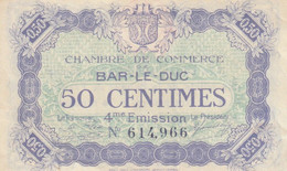 Billet De Nécessité - CHAMBRE DE COMMERCE De  BAR - LE - DUC  1922 - Sonstige – Europa