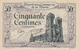 Billet De Nécessité - CHAMBRE DE COMMERCE De La MARNE - CINQUANTE CENTIMES - Sonstige – Europa