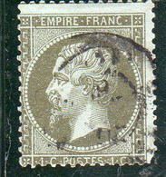 France:  Empire Français, Napoléon III  Année 1862,N° 19 Oblitéré,dent Courte - 1862 Napoleon III