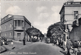 SANT'ANTIOCO - CARTOLINA FG SPEDITA NEL 1953 - CORSO VITTORIO EMANUELE - ANIMATISSIMA E MOVIMENTATA - Iglesias
