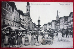 WOCHENMARKT AM STADTPLATZ - STEYR - Steyr