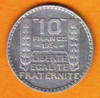 France - 10F Turin - ARGENT - 1934 - 10 Francs