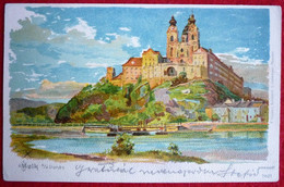 MELK A/D DONAU OLD LITHO - Melk