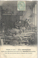 63    THIERS  USINE  D' ENTRAIGUES  ATELIERS DE LA MANUFACTURE DE  COUTELLERIE  FINE SAUZEDE  PERE ET FILS - Thiers