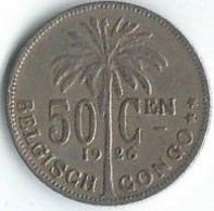 MM468 - BELGISCH CONGO - 50 CENT 1926 - VLAAMS - 1910-1934: Albert I.