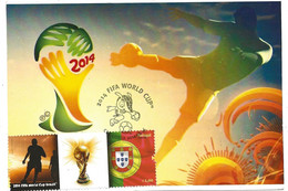 CARTE MAXIMUM - MAXIMUM CARD - MAXIMUM KARTE - CARTOLINA MAXIMA - PORTUGAL - FOOTBALL - COUPE DU MONDE - BRÈSIL / BRAZIL - 2014 – Brasil