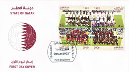 2022 FIFA World Cup Soccer / Football - Qatari Team Victories - Official Limited First Day Cover FDC From Qatar Post - 2022 – Qatar