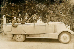 Autocar Car Bus Autobus Ancien De Marque Type Modèle ? * Carte Photo - Busse & Reisebusse