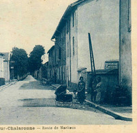 Châtillon Sur Chalaronne * Route De Marlieux * Landau Ancien Enfants Nounous Nourrices Pram Poussette Kinderwagen - Châtillon-sur-Chalaronne