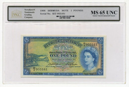 BERMUDA - 1 Pound 1. 10. 1966. P20d, UNC (BER001) - Bermudas