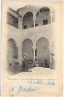 Algérie - Constantine - Cour D'une Maison Mauresque - Carte Postale Pour La France - 1902 - Constantine