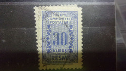 TURQUIE  Service YVERT N° 79 - Timbres De Service