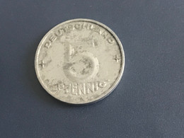 Münze Münzen Umlaufmünze Deutschland DDR 5 Pfennig 1952 Münzzeichen A - 5 Pfennig