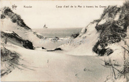 Knocke - Knokke - Coup D Oeil De La Mer A Travers Les Dunes - 988 - Old Postcard - 1920 - Belgium - Used - Knokke
