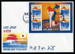 Togo 2021, Olympic Summer Games In Tokyo, Golf, Horse Race, Rowing, Cycling, Weightlifting, 4val In BF +BF In FDC - Halterofilia