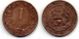 Pays Bas - Netherlands - Niederlande 1 Cent 1905 TB - 1 Centavos