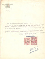 G7/ Facture Jean Van Heuverswyn HENDERSON FOUR CYLINDER Gand 1921 TP Fiscaux - Auto's