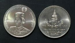 Thailand Coin 10 Baht1991 36th Birthday Princess Sirindhorn Y238 - Thaïlande