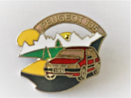 PINS PEUGEOT 106 ROUGE / Signé Démons Et Merveilles  / 33NAT - Peugeot