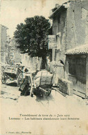 Lambesc * Le Tremblement De Terre Du 11 Juin 1909 * Les Habitants Abandonnent Leurs Demeures * Catastrophe * Attelage - Lambesc