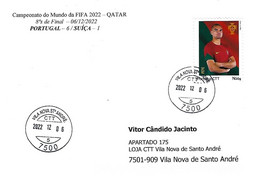 PORTUGAL - 8th Final - Portugal / Switzerland - 06/12/2022- Letter Real Circulated - 2022 – Qatar