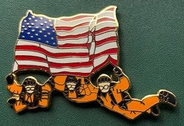 PARACHUTISTES AMERICAINS - TEAM USA - US FLAG - DRAPEAU - EGF - PARAS - CHUTE LIBRE - PARACHUTISME -          (31) - Fallschirmspringen