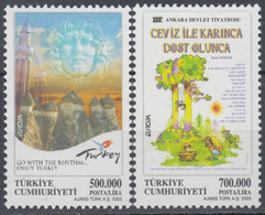 TURKEY 2003, EUROPA  CEPT, POSTER ART, COMPLETE MNH SERIES With GOOD QUALITY, *** - Nuevos