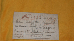 LETTRE ANCIENNE DE 1827../ MARQUE ROUGE ANGLETERRE LONDRES  POUR ANGERS..TAXE ROUGE PAID 1/2...12 ?..16 ?..BLEU - ...-1840 Préphilatélie