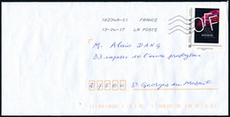 France-IDTimbres - Festival OFF D'Avignon - YT IDT 73 Sur Lettre Du 13-04-2017 - Storia Postale