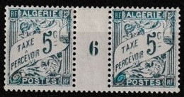 ALGERIE - TAXE 1A 5C BLEU MILLESIME 6 CHARNIERE PROPRE COTE 6 EUR - Timbres-taxe