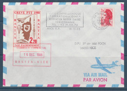 GREVE DE 1988 N° 50 DALLAY BASTIA 2F20 SUR LETTRE - Documents