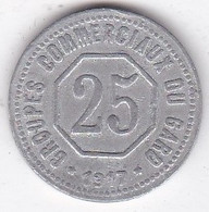 30 Gard. Groupes Commerciaux Du Gard 25 Centimes 1917 , En Aluminium - Monetary / Of Necessity