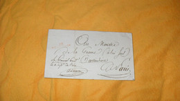 LETTRE ANCIENNE DATE ?../ MARQUE 58 BEAUVAIS ROUGE ADRESSE AU MINISTRE DE LA GUERRE ? NOTE SUR LUCOTTE LE COMTE EDME AIM - Unclassified