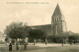 Louan Le Fuzelier * Place Et église Du Village * Roulotte étameur ? * Enfants - Andere & Zonder Classificatie