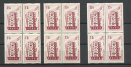 France N°1076      3 Blocs De 4  Europa  1956      Neufs    * *    B/TB    Voir   Scans   Soldé ! ! ! - 1956