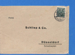 Allemagne Bizone 194.. Lettre De Dusseldorf (G11498) - Andere & Zonder Classificatie