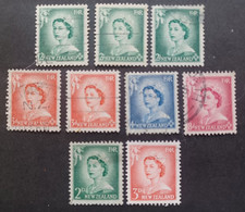 NEW ZELAND NUOVA ZELANDA 1956 REGINA ELISABETTA CAT YVERT.N. 354-355A - Used Stamps