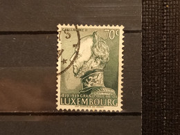 FRANCOBOLLI STAMPS LUSSEMBURGO LUXEMBOURG 1939 USED SERIE INDIPENDENZA INDEPENDENCE OBLITERE' - 1926-39 Charlotte De Perfíl Derecho