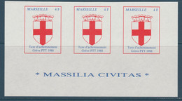 GREVE DE 1988 MARSEILLE 3 SERIES DE 3 VALEURS BORD DE FEUILLE MASSILIA CIVITAS NEUF SANS GOMME - Dokumente