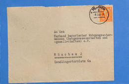 Allemagne Bizone 1946 Lettre De Munchen (G11514) - Andere & Zonder Classificatie