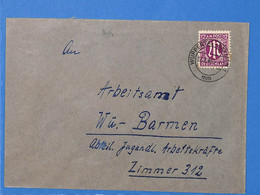 Allemagne Bizone 1946 Lettre De Wuppertal (G11515) - Sonstige & Ohne Zuordnung