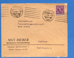 Allemagne Bizone 1945 Lettre De Augsburg (G11524) - Altri & Non Classificati