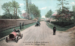 CPA Sport - Circuit De La Seine Inférieure - Sortie De Fresnoy Folny - Course Automobile - Altri & Non Classificati