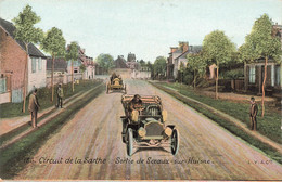 CPA Sport - Circuit De La Sarthe - Sortie Des Sceaux Sur Huisne - Course Automobile - Autres & Non Classés